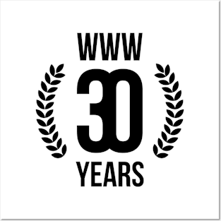 www T-Shirt Thirtieth 30th Anniversary Internet Web@30 Posters and Art